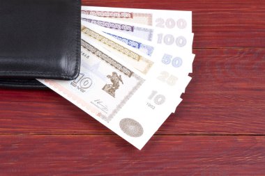 M-cüzdanda bulunan siyah Algieria eski para 