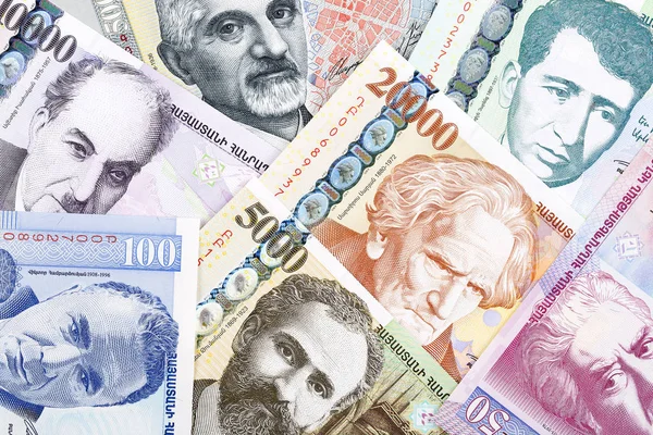 Geld Uit Armenië Een Zakelijke Achtergrond — Stockfoto