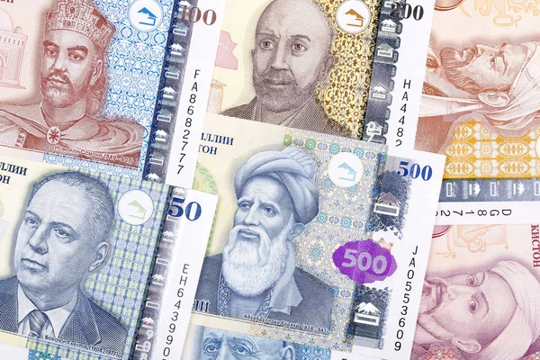 Dinheiro Tajiquistão Fundo Negócios — Fotografia de Stock