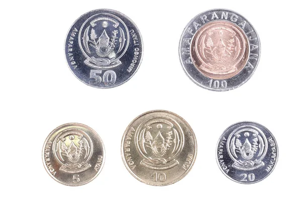 Moedas Ruanda Franc — Fotografia de Stock