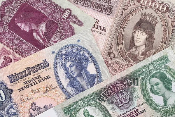 Old Hungrarian Money Business Background — Stock Photo, Image