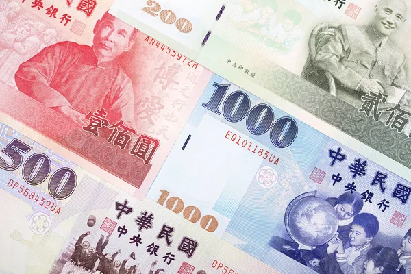 Dinheiro Taiwan Fundo Negócios — Fotografia de Stock
