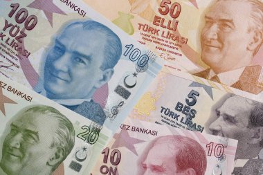 Türk Lirası, Türkiye'den para ile bir arka plan 