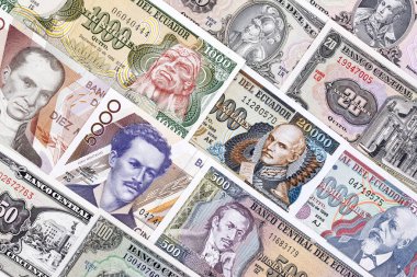 Para birimi Ekvador, bir arka plan 