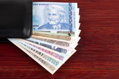 M-cüzdanda bulunan siyah Lithuanian litlar 