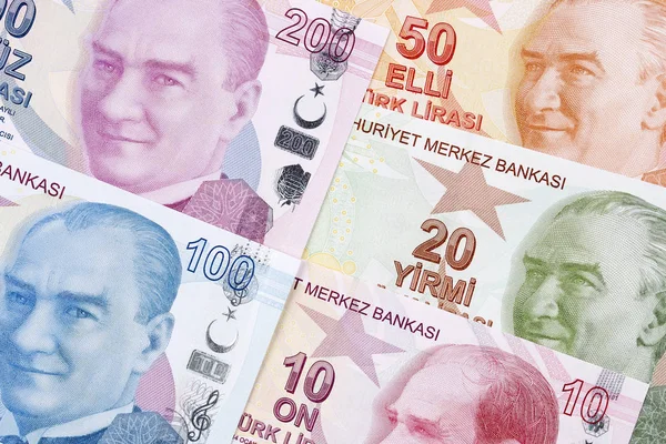 Turkish Money Business Background — Stock Photo, Image