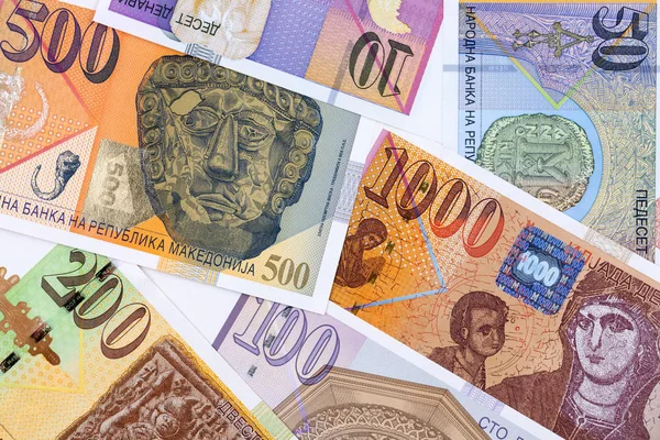 Macedonian Money Business Background — Stock Photo, Image