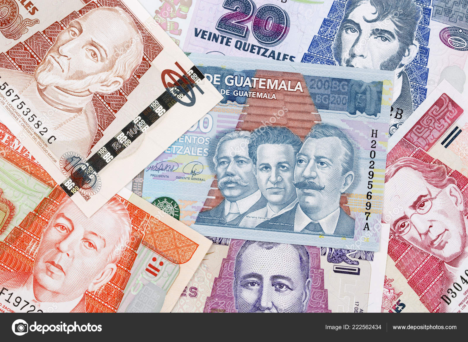 危地马拉货币的商业背景——图库图片© johan10 #222562434