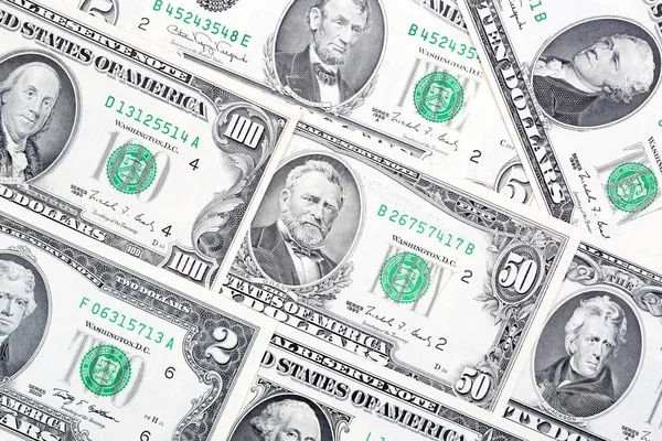 Old American Dollars Business Background — Stock Photo, Image