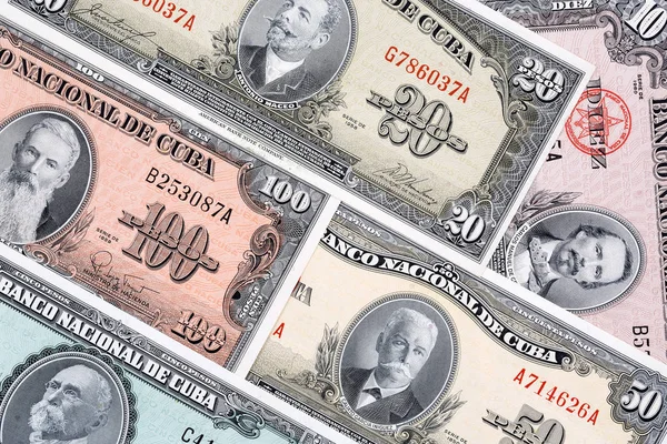 Old Cuban Money Business Background — Stock Photo, Image