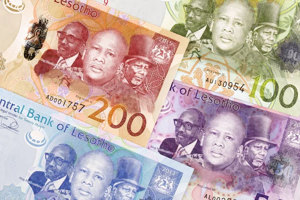 Гроші Від Лесото Ведуть Бізнес — стокове фото