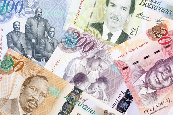 Uang Dari Botswana Latar Belakang Bisnis — Stok Foto