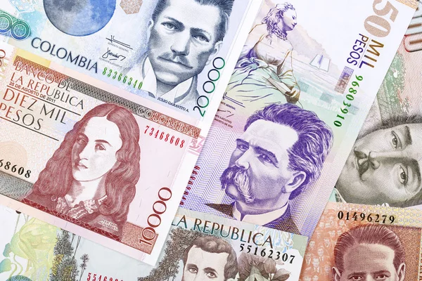 Колумбійський Гроші Бізнес Фон — стокове фото