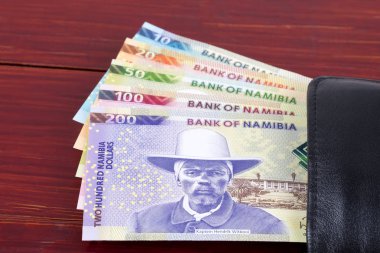 Namibya Doları siyah cüzdan 