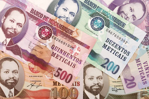 Mozambique Dinero Fondo Negocios — Foto de Stock