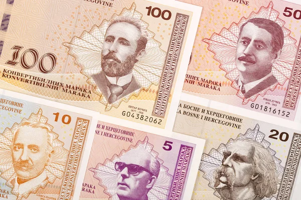 Χρήματα Από Βοσνία Και Ερζεγοβίνη Αποτελούν Επιχειρηματικό Υπόβαθρο — Φωτογραφία Αρχείου
