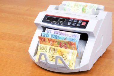 Bir sayım makine Fiji Doları 
