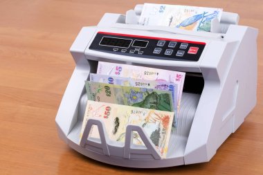 Bir sayım makine Doları da 