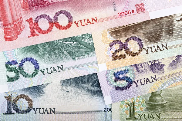 Yuan Chinês Fundo Negócios — Fotografia de Stock