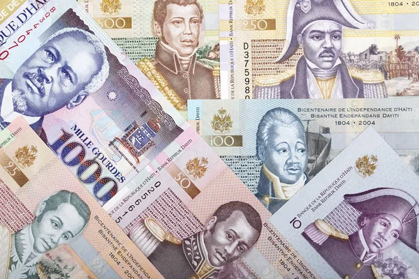 Πλήρες Σύνολο Των Χρημάτων Της Αϊτής Ένα Επιχειρηματικό Υπόβαθρο — Φωτογραφία Αρχείου