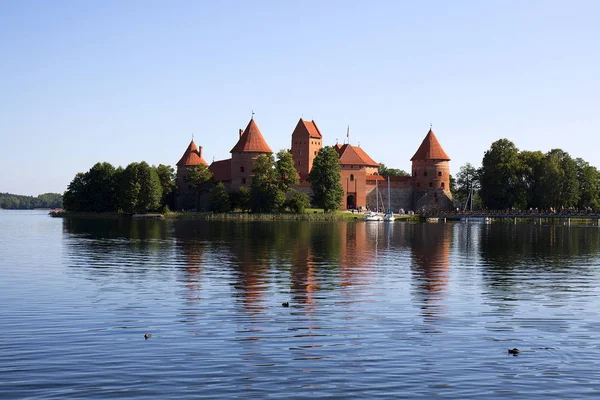 Castello Dell Isola Trakai Lituania — Foto Stock