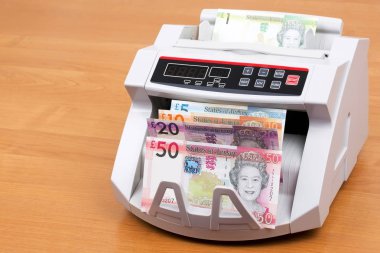 Jersey Pound bir sayma makinesinde
