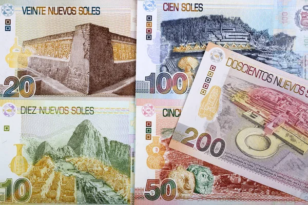 Sol Peruano Fundo Negócios — Fotografia de Stock