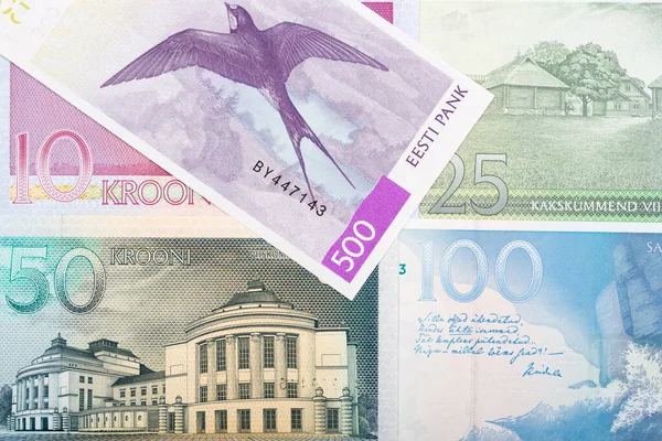 Corona Estonia Fondo Negocios —  Fotos de Stock