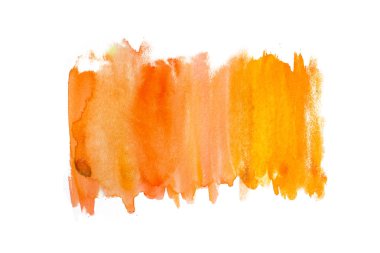 Suluboya oracıkta soyut beyaz kağıt dokulu. İzole. El