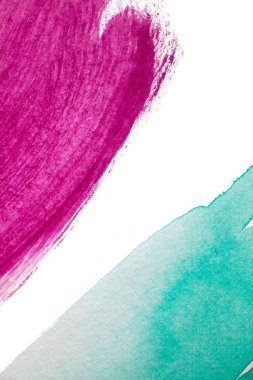 Suluboya oracıkta soyut beyaz kağıt dokulu. İzole. El