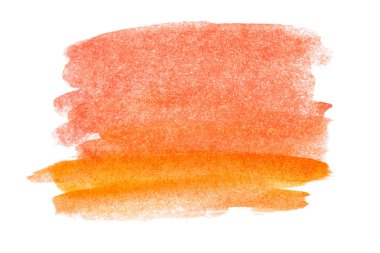 Suluboya oracıkta soyut beyaz kağıt dokulu. İzole. El