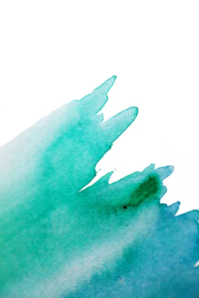 Abstract aquarel plek op wit geweven papier. Geïsoleerd. Hand — Stockfoto