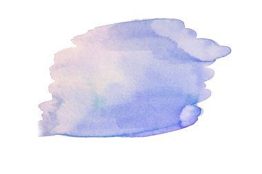 Suluboya oracıkta soyut beyaz kağıt dokulu. İzole. El