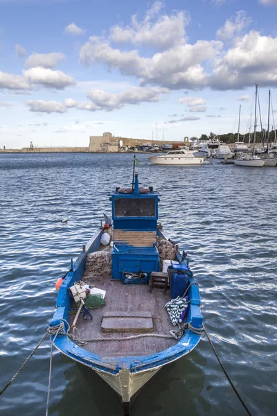 Muelle Con Veleros Taranto Apulia Puglia Italia — Foto de Stock