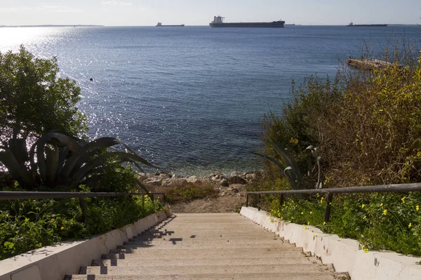 Vista Sul Mare Taranto Puglia Italia — Foto Stock