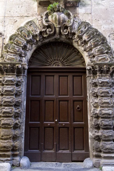 Old Doorway Taranto Apulia Puglia Italy — Stock Photo, Image