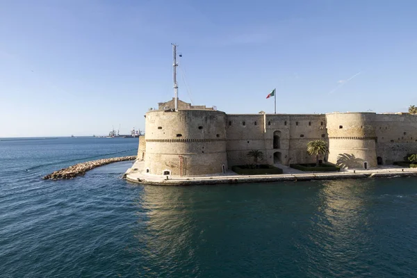 Uitzicht Zee Taranto Apulië Puglia Italië — Stockfoto