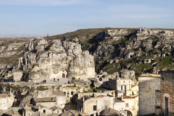 Αρχιτεκτονική Της Παλιάς Matera Basilicata Ιταλία — Φωτογραφία Αρχείου