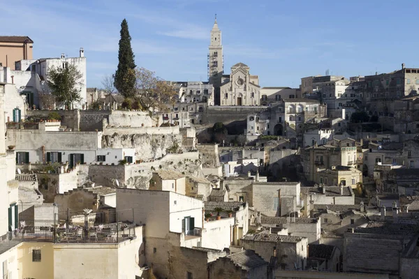 Régi Matera Építészete Basilicata Olaszország — Stock Fotó