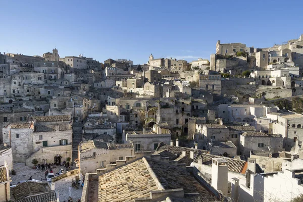 Régi Matera Építészete Basilicata Olaszország — Stock Fotó