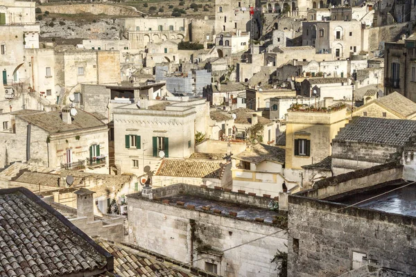 Architektura Staré Matery Basilicata Itálie — Stock fotografie