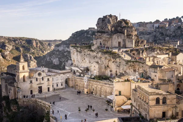 Régi Matera Építészete Basilicata Olaszország — Stock Fotó