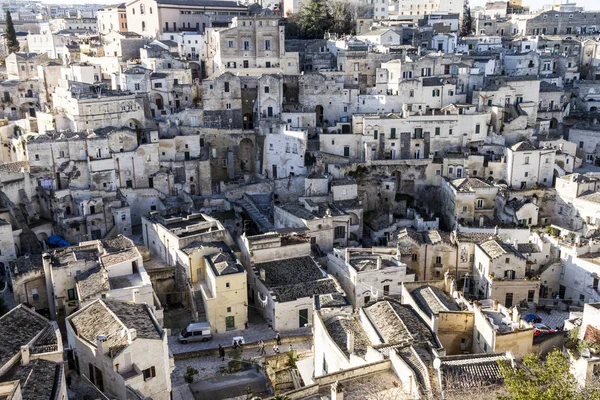 Arquitetura Antiga Matera Basilicata Itália — Fotografia de Stock