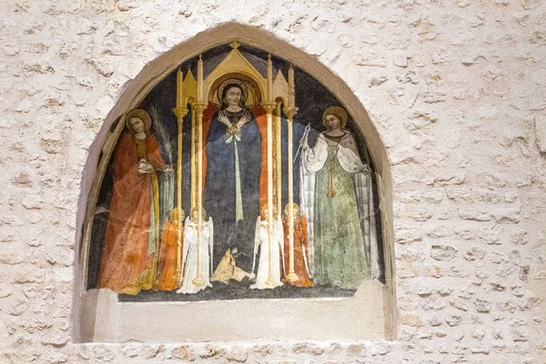 Interieur Details Van Oude Kerk Italië — Stockfoto