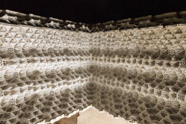 Fas 'ta dekore edilmiş iç dekorasyonun ayrıntıları