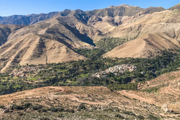 Wysokie Góry Atlas Maroko Krajobraz Naturalny — Zdjęcie stockowe