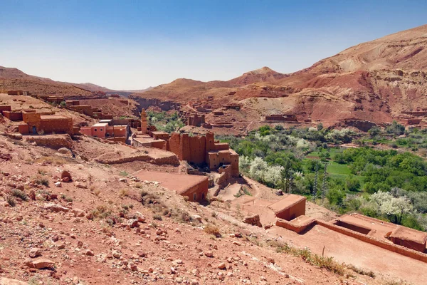 Pueblo Tizi Tichka Las Montañas Del Atlas Marruecos —  Fotos de Stock