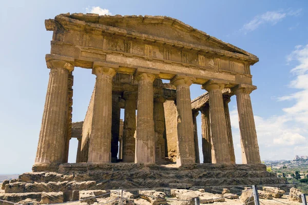 Antigas Ruínas Vale Dos Templos Agrigento Sicília Itália — Fotografia de Stock