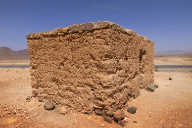 Yüksek Atlas Dağları 'ndaki harabeler, Fas.