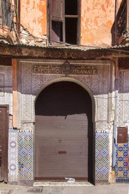 Fas 'taki eski mimarinin ayrıntıları.